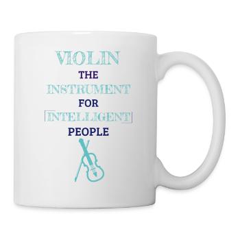 Violin Instrument For Intelligent People Jade - Mug - white - Right