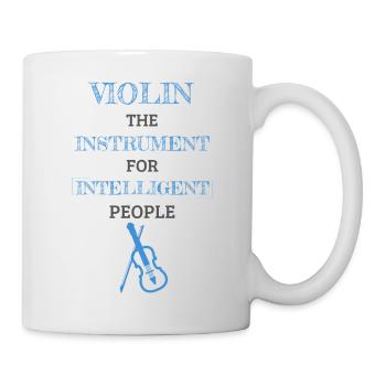 Violin Instrument For Intelligent People Azure - Tasse - Weiß - Rechts
