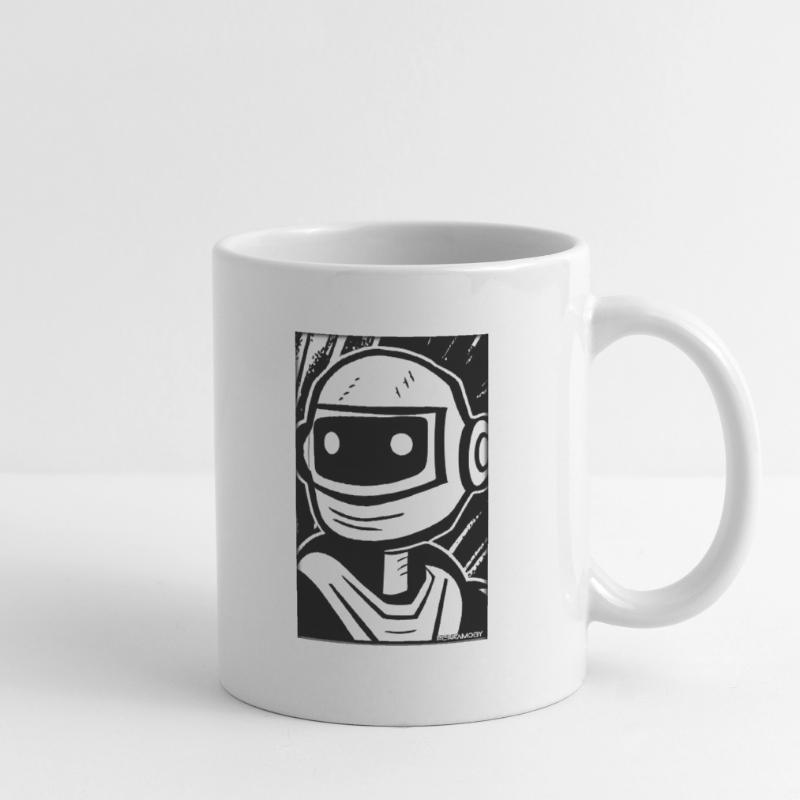 Robot Comic Future Cyborg Machine Technology Mug blanc