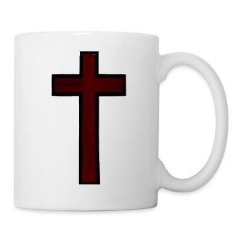 Christliches Kreuz Vertrauen in Gott Jesus - Tasse - Weiß - Rechts