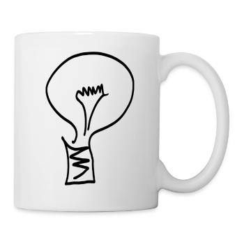 Licht - Glühbirne - Tasse - Weiß - Rechts