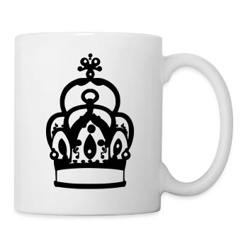 Roi héritier Reine Empereur Majesté Vecteur 5 - Mug blanc - blanc - Droite