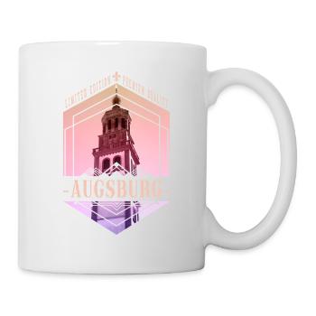 Augsburg Deutschland Stadt Skyline Heimat Liebe - Tasse - Weiß - Rechts