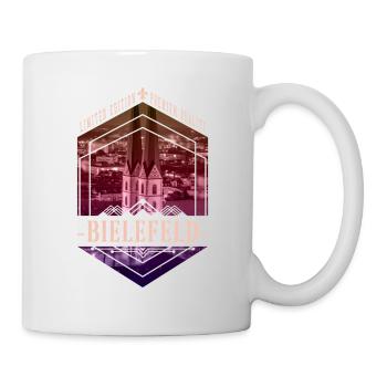 Bielefeld Deutschland Stadt Skyline Heimat Liebe - Tasse - Weiß - Rechts