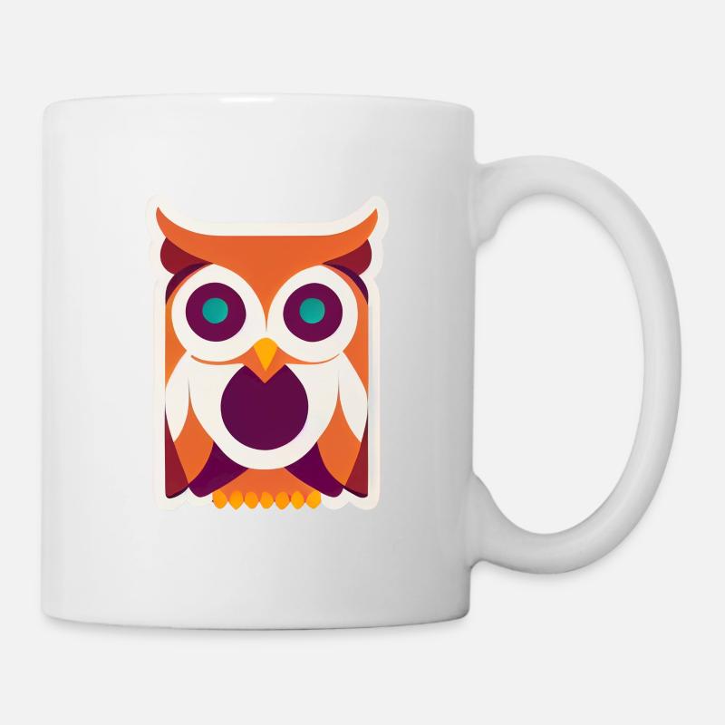 Hibou Kawaii - Mug blanc - blanc