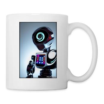 Robot Future Technology Science Android - Mug - white - Right
