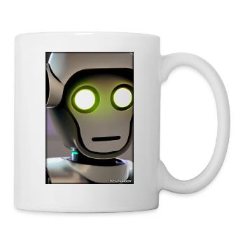 Roboter Zukunft Technik Wissenschaft Android - Tasse - Weiß - Rechts