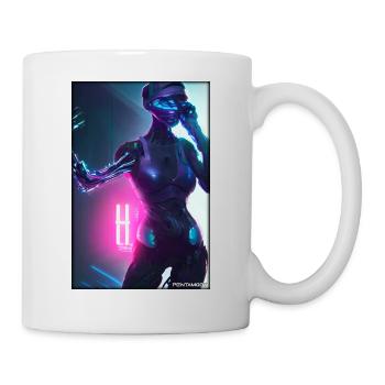 Robot Future Science Sci-Fi Machine - Mug - white - Right