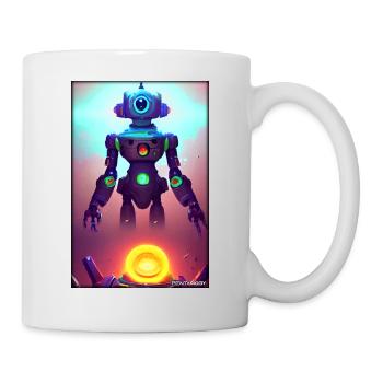 Robot Future Science Sci-Fi Machine - Mug - white - Right