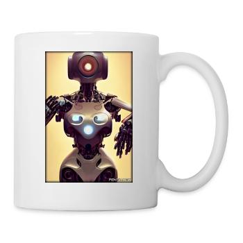 Robot Future Science Sci-Fi Machine - Mug - white - Right