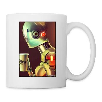 Robot Coffee Future Science Machine - Mug - white - Right