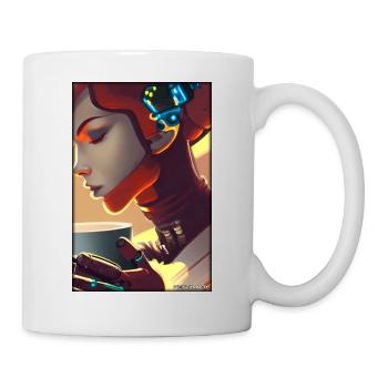 Robot Coffee Future Science Machine - Mug - white - Right