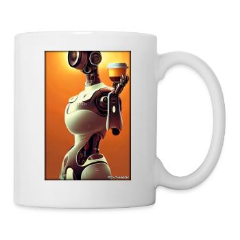 Robot Coffee Future Science Machine - Mug - white - Right