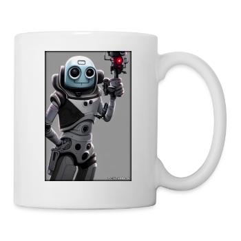 Robot Future Technology Science Android - Mug - white - Right