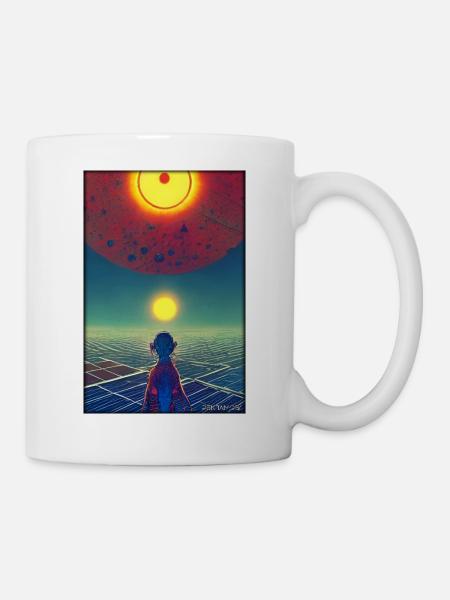 Galaxie Kosmos Universum Sonnensystem Astronaut - Tasse - Weiß