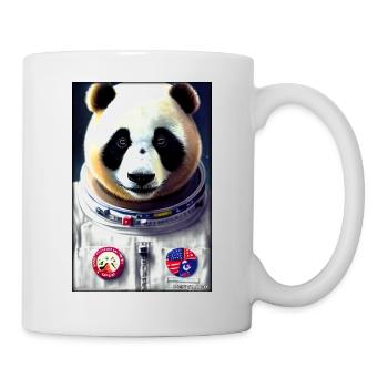 Pandabär Panda Astronaut Zukunft Sci-Fi Technik - Tasse - Weiß - Rechts