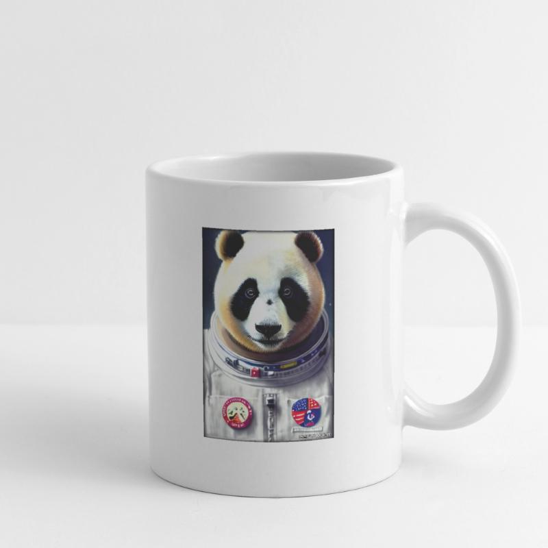 Panda Bear Panda Astronaut Future Sci-Fi Technology Mug blanc