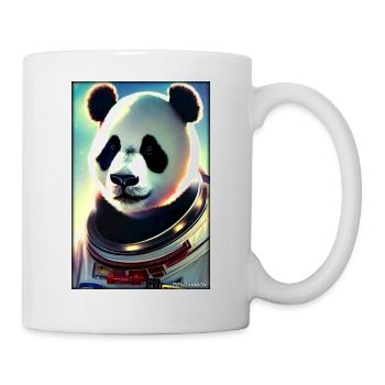 Pandabär Panda Astronaut Zukunft Sci-Fi Technik - Tasse - Weiß - Rechts