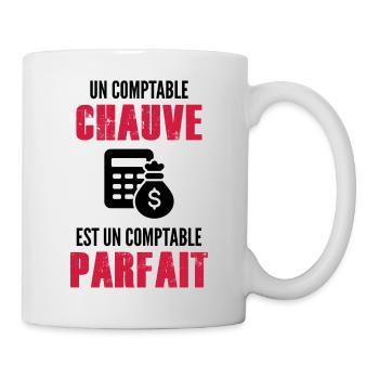 un Comptable chauve est un Comptable parfait - Mug blanc - blanc - Droite