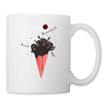 Crème glacée - Mug blanc - blanc - Droite