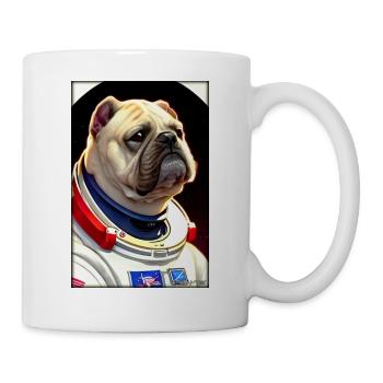 Dog Pet Astronaut Future Sci-Fi Technology - Mug - white - Right