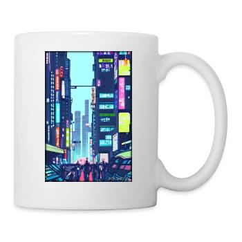 Tokyo City City Cyber Punk Future Sci-Fi Asia - Mug - white - Right