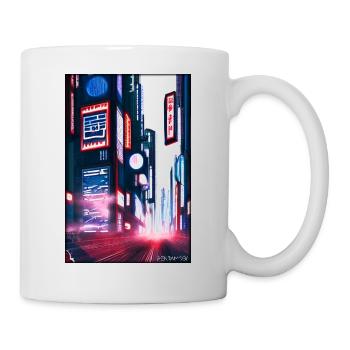 Tokyo City City Cyber Punk Future Sci-Fi Asia - Mug - white - Right