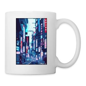 Tokyo City City Cyber Punk Future Sci-Fi Asia - Mug - white - Right