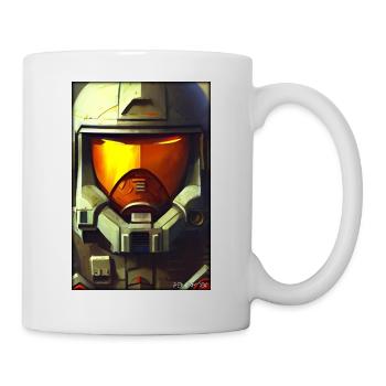 Kampfbot Robot Super Soldier Machine Warrior - Mug - white - Right