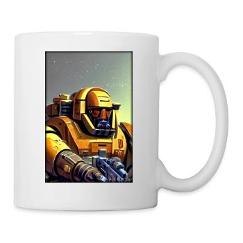 Kampfbot Robot Super Soldier Machine Warrior - Mug - white - Right