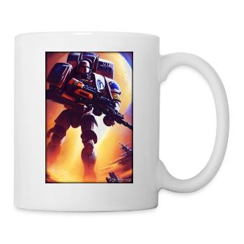 Kampfbot Robot Super Soldier Machine Warrior - Mug - white - Right