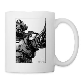 Kampfbot Robot Super Soldier Machine Warrior - Mug - white - Right