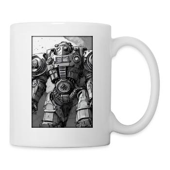 Kampfbot Robot Super Soldier Machine Warrior - Mug - white - Right