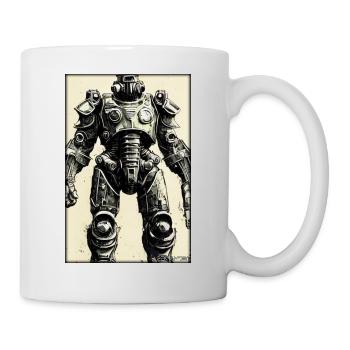 Kampfbot Robot Super Soldier Machine Warrior - Mug - white - Right