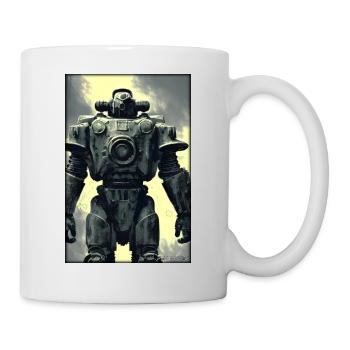 Kampfbot Robot Super Soldier Machine Warrior - Mug - white - Right