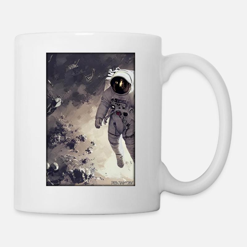 Astronaut Zukunft Sci-Fi Technik - Tasse - Weiß
