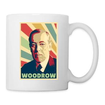 Woodrow Wilson Vintage Farben - Tasse - Weiß - Rechts