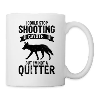 Conception de chasseur de coyote pour la chasse au coyote - Mug blanc - blanc - Droite