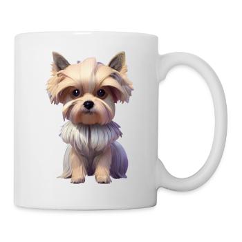 Biewer Yorkshire Terrier - Mug - white - Right