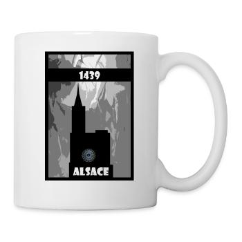Strasbourg Cathedral Alsace - Mug - white - Right