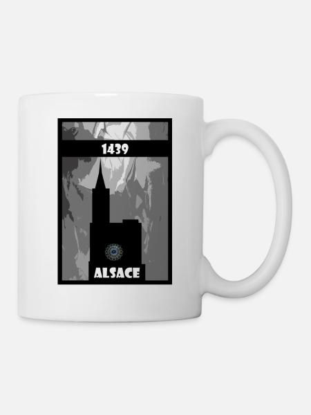 Cathédrale de Strasbourg Alsace - Mug blanc - blanc