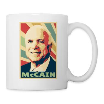 John McCain Colores vintage - Mug blanc - blanc - Droite