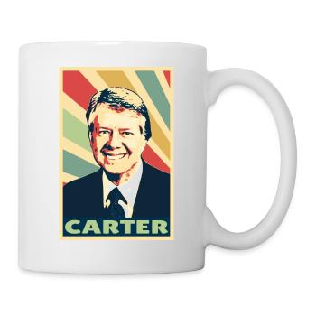 Jimmy Carter Vintage Farben - Tasse - Weiß - Rechts