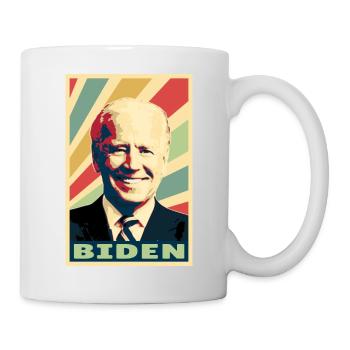 Joe Biden Vintage Farben - Tasse - Weiß - Rechts