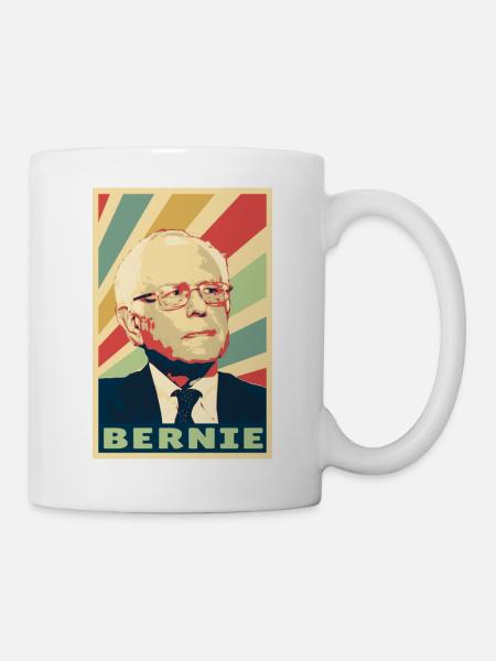 Bernie Sanders Vintage Farben - Kop/krus - hvid