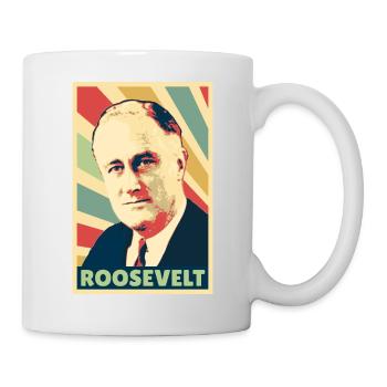 Franklin D. Roosevelt Colors vintage - Mug blanc - blanc - Droite