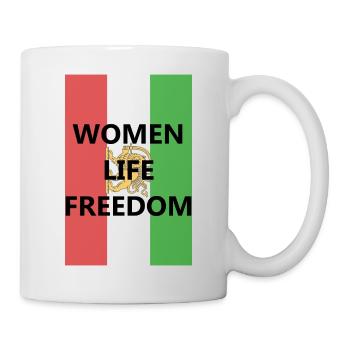 Iran Revolution | Women. Life. Freedom | Iran flag - Mug - white - Right