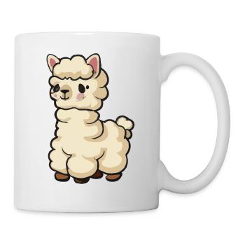 Baby Lama Baby Alpaka Lustig - Tasse - Weiß - Rechts