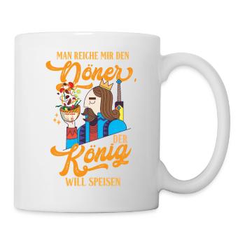 Man reiche mir den Döner - Tasse - Weiß - Rechts