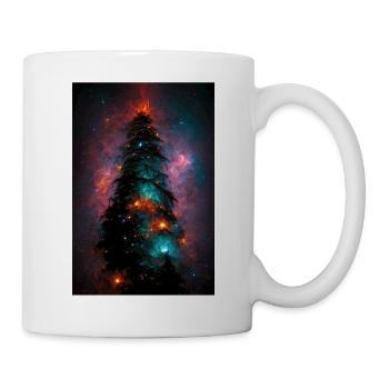 Arbre de Noël dans les étoiles - Mug blanc - blanc - Droite